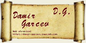 Damir Garčev vizit kartica
